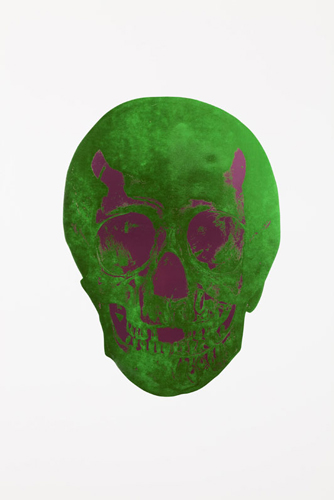 The Dead - LimeGreen / Loganberry Pink Skull 2009