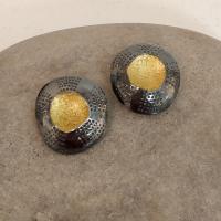 Large Closed Limpet Clip Earrings  by Ann Bruford