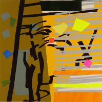 Tree Fern & Shadow Yellow by Bruce McLean