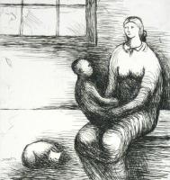 Mother & Child IX(1983) by Henry Moore