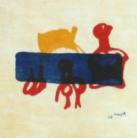 Motif in Red Blue & Yellow by Henry Moore