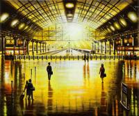 Station Reflections - Sundown by John  Duffin
