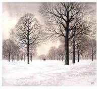Snow in the Park by Kathleen Caddick