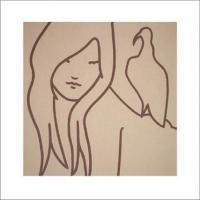 Girl with Bird by Lucie Bennett