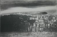 Cliffs of Aran, Black Fort by Norman Ackroyd CBE, RA, ARCA, RE, MA