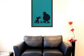 Asterix, Obelix and Dogmatix in Silhouette