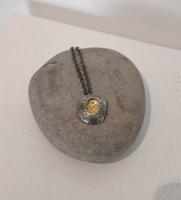 Limpet Pendant Silver and Gold by Ann Bruford