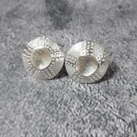 Large Bright Closed Limpet Stud Earrings  by Ann Bruford