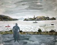 Alcatraz and Angel Island by Chris Orr MBE RA