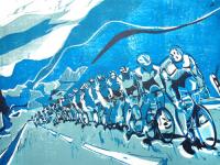 Tour de Force (blue) by Lisa Takahashi