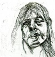 Head of a Woman by Lucian Freud