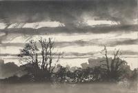 Evening at Thirsk Hall  by Norman Ackroyd CBE, RA, ARCA, RE, MA
