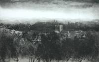 Winchester from St Catherines Hill by Norman Ackroyd CBE, RA, ARCA, RE, MA