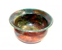 Turquoise/Copper Bowl by Peter Lee