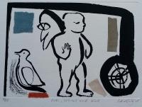 Eros Wheel and Bird  by Rachel Anne Grigor
